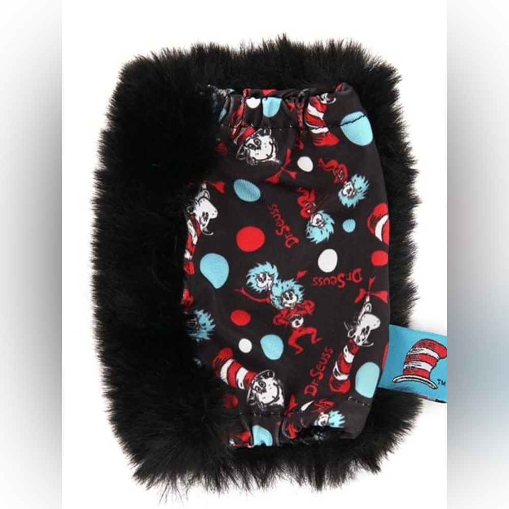 NWT [Elope] Dr. Seuss The Cat in the Hat Fingerless Faux Fur Glove Paws One Size - Picture 5 of 13